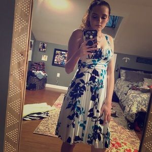 Floral gorgeous white dress